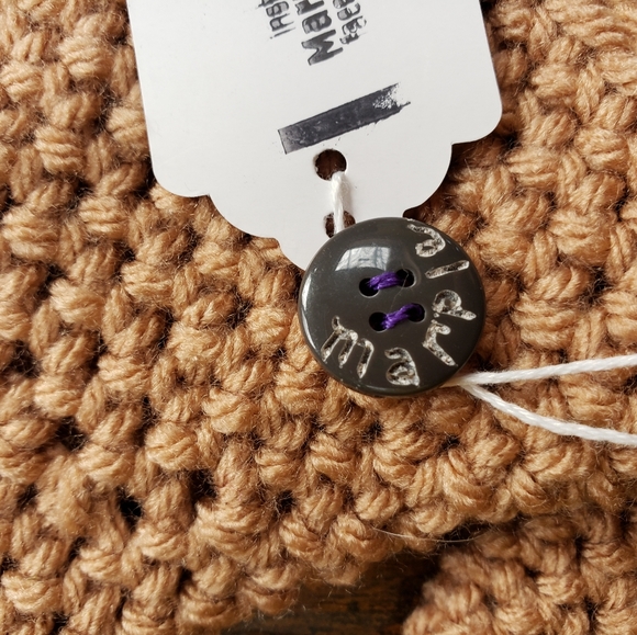 NWT* Handmade Fingerless gloves💜 super soft acrylic, MarpleMade Designs, almond - Picture 6 of 9